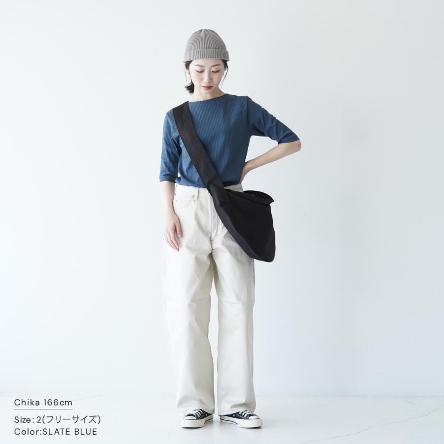 オーシバル オーチバル ORCIVAL ボートネック 5分袖 リブ Tシャツ BOAT NECK HALF SLEEVE レディース 2022春夏 OR-C0071ULH｜crouka｜04