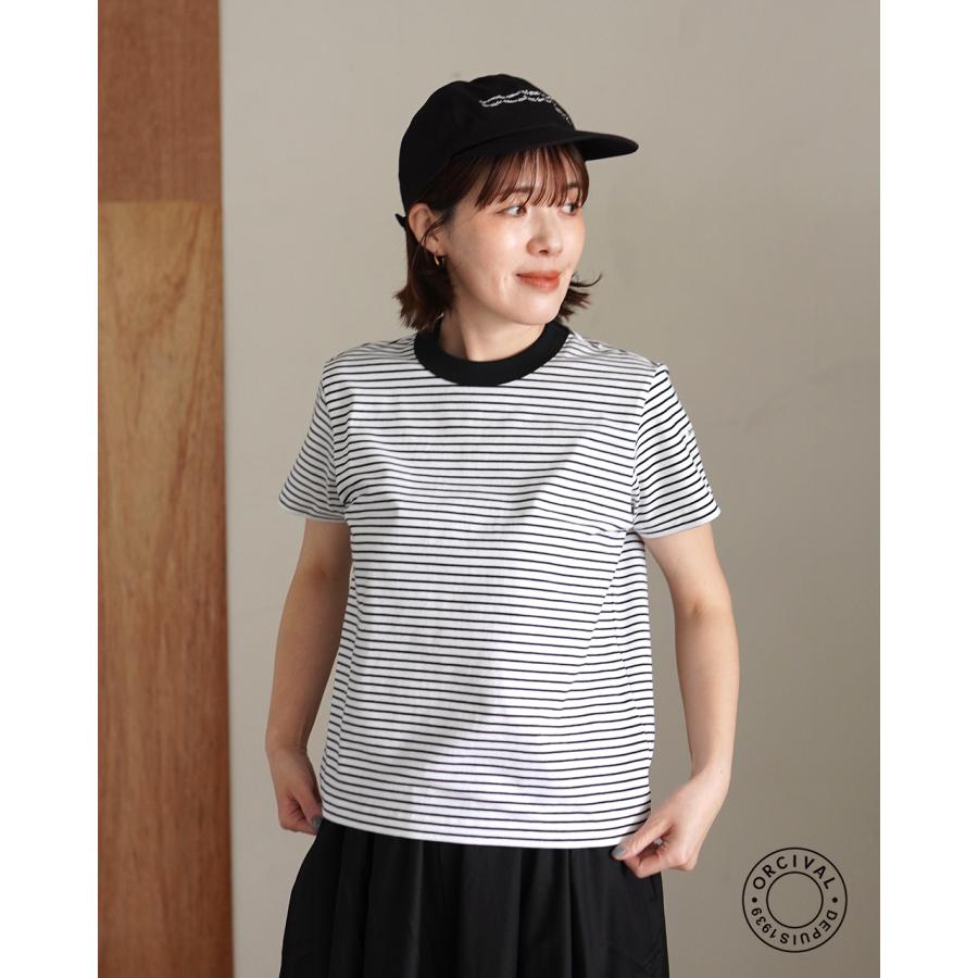 新品 orcival 半袖 Tシャツ 未使用 タグ付き ORCIVAL（オーシバル） クルーネック ショートスリーブ プルオーバー