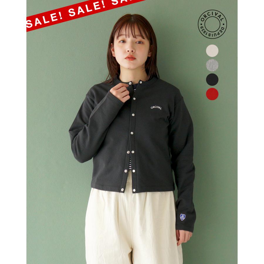 [オーシバル]クルーネックカーディガン ブラック ORCIVAL（オーシバル） カーディガン クルーネック ブークレニット