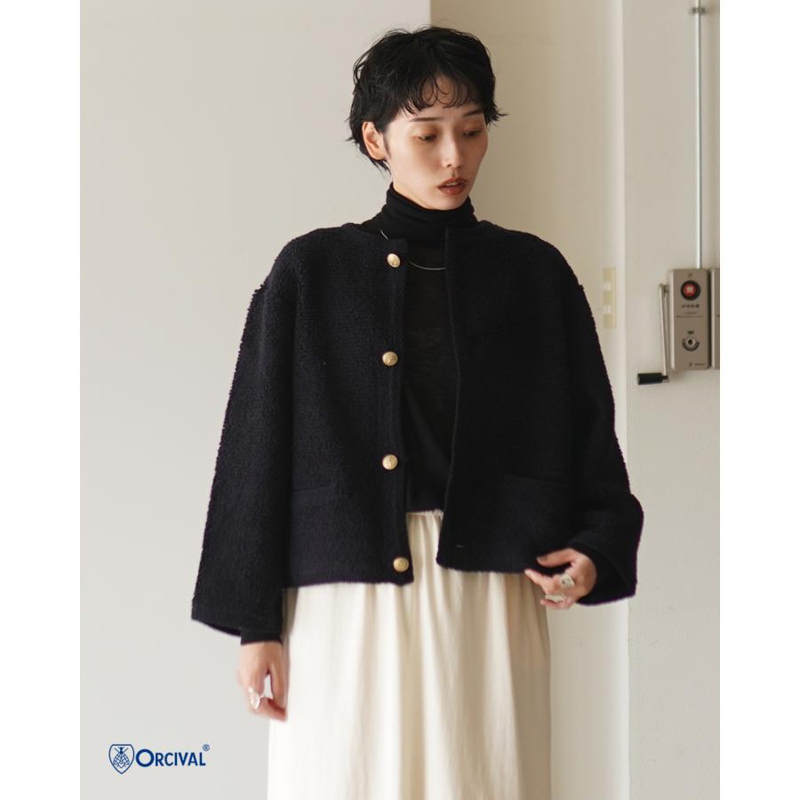 Orcival オーシバル ブークレニット カーディガン レディース OR-D0127 KBT ORCIVAL（オーシバル） SALE！オーシバル オーチバル カーディガン