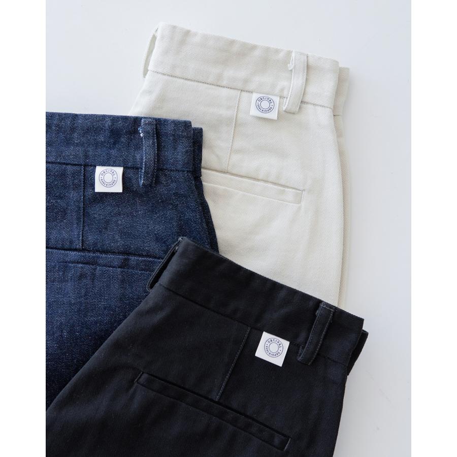 美品 Orcival ワイドデニムトラウザーズパンツ 1 濃紺 ユニセックス