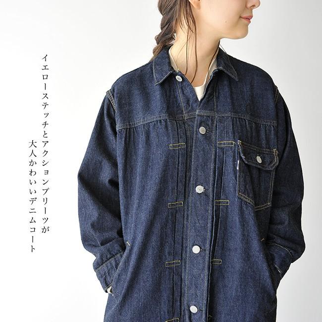 orSlow】フロントプリーツ デニムコート-