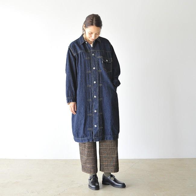 orSlow】フロントプリーツ デニムコート-