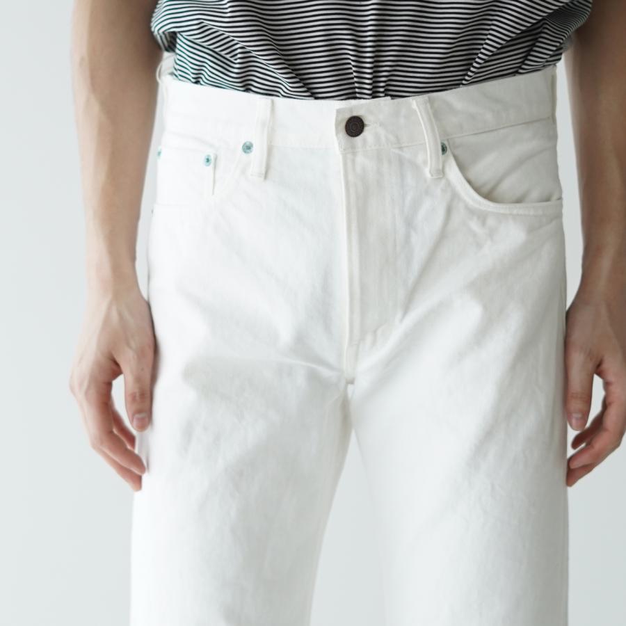 orSlow オアスロウ アイビー フィット ホワイト デニム ブラック