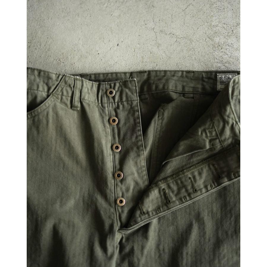オアスロウ orSlow ヘリンボーンパンツ メンズ ワイドフィット