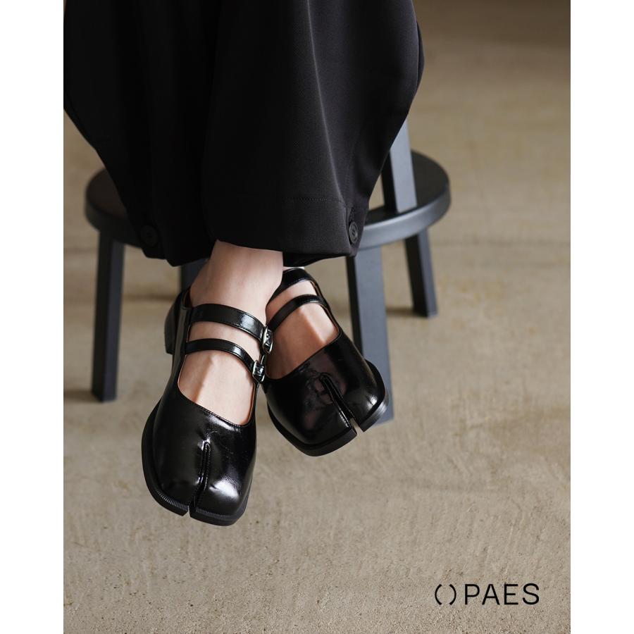 PAES（ペイズ） パンプス ダブル バックル ミュール ストラップ