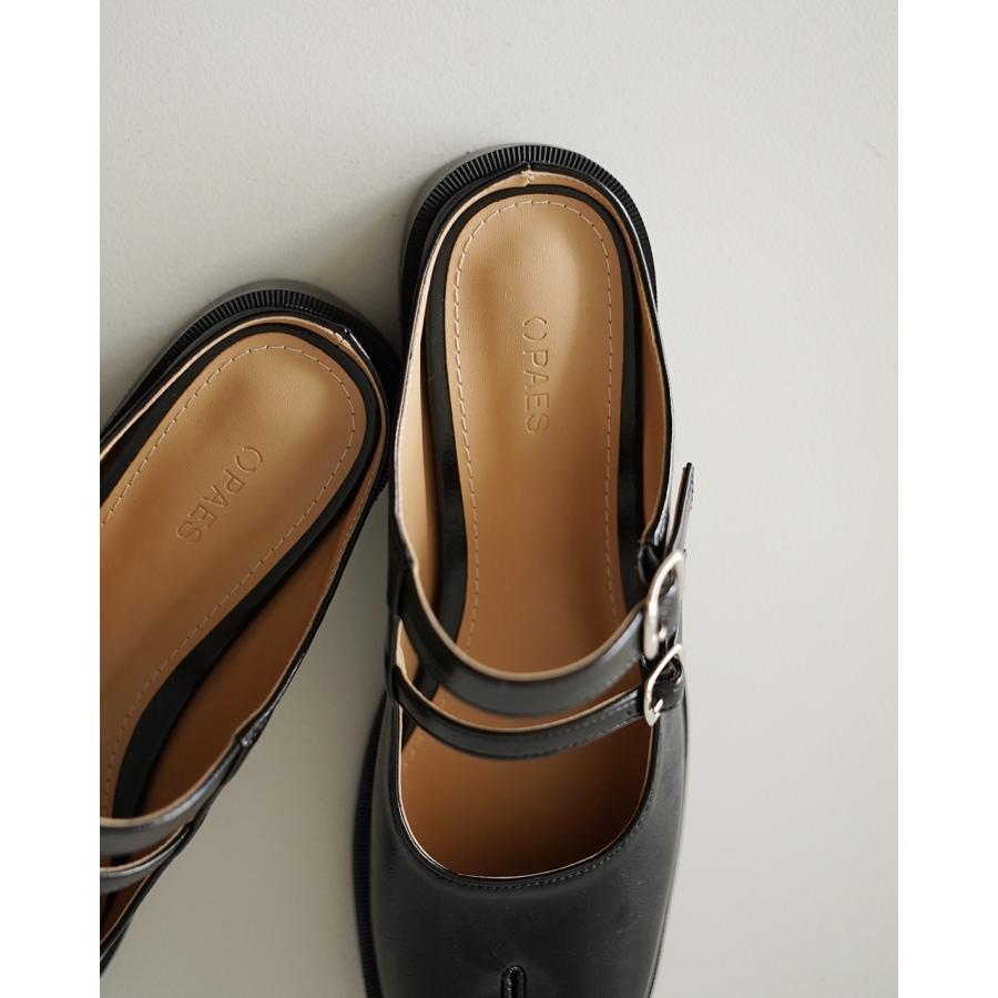 PAES（ペイズ） SALE！ペイズ パンプス ダブル バックル ミュール