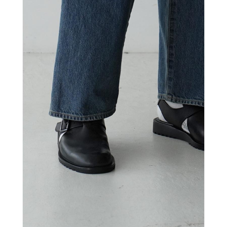 パラブーツ Paraboot レザーサンダル アドリアティック ADRIATIC バックストラップ クロッグ シューズ フラット 1832の画像
