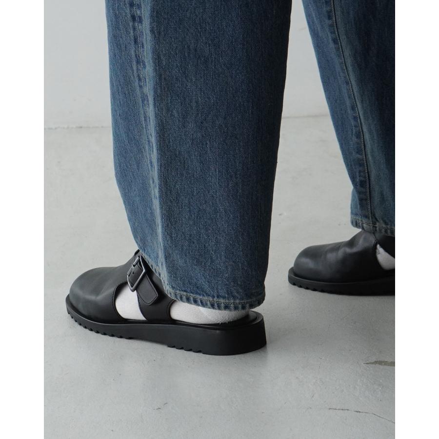 パラブーツ Paraboot レザーサンダル アドリアティック ADRIATIC バックストラップ クロッグ シューズ フラット 1832の画像