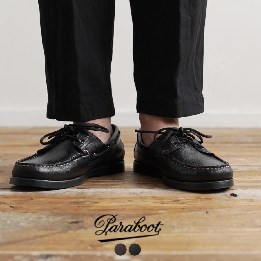 日本に Paraboot パラブーツ MALIBU マリブ レザー デッキシューズ