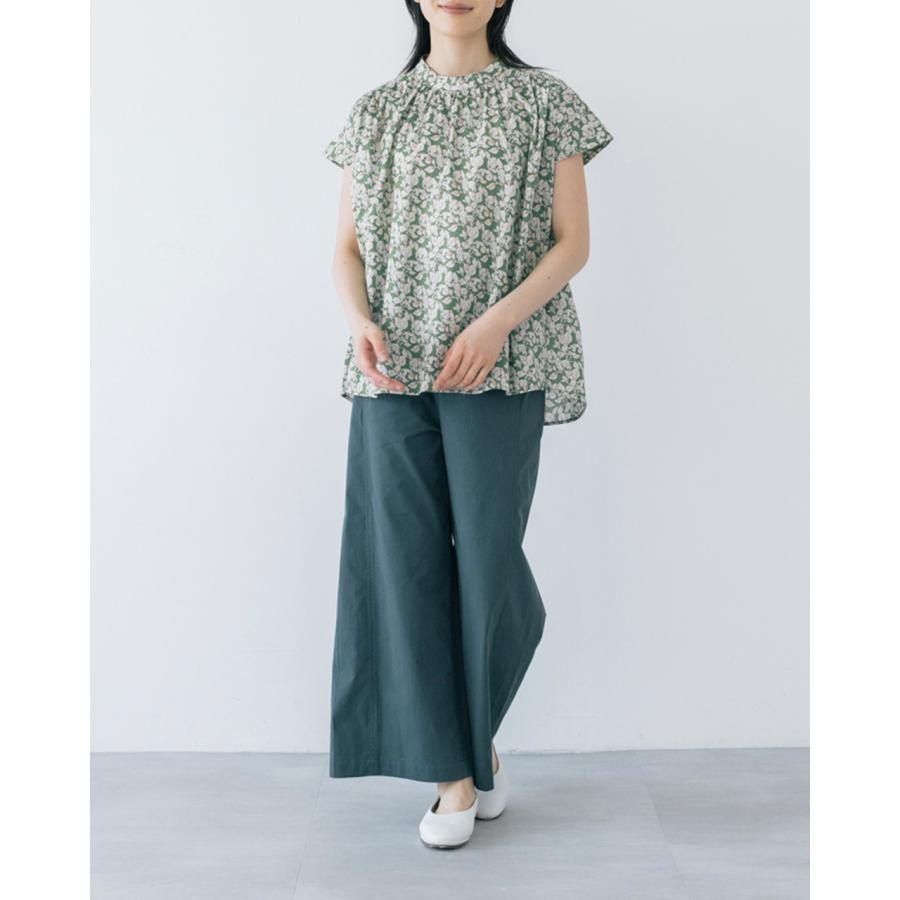 Pont de Chalons（ポンデシャロン） 定番リーフプリントブラウス