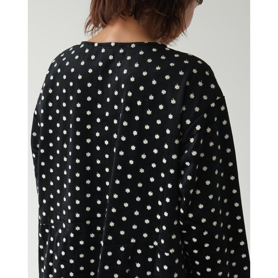 Pont de Chalons（ポンデシャロン） SALE コーデュロイ刺繍スナップ