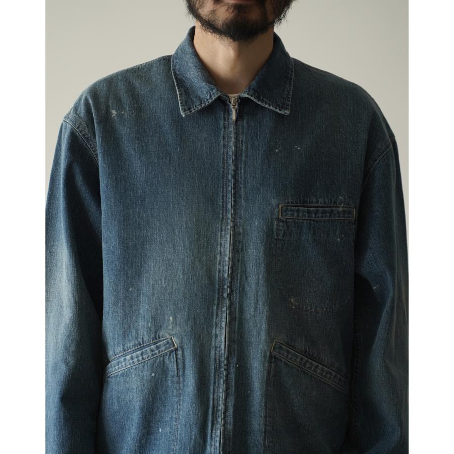 ポータークラシック PORTER CLASSIC ブレックファスト デニム ジップアップジャケット メンズ BREAKFAST DENIM ZIP UP JACKET PC-005-3847の画像