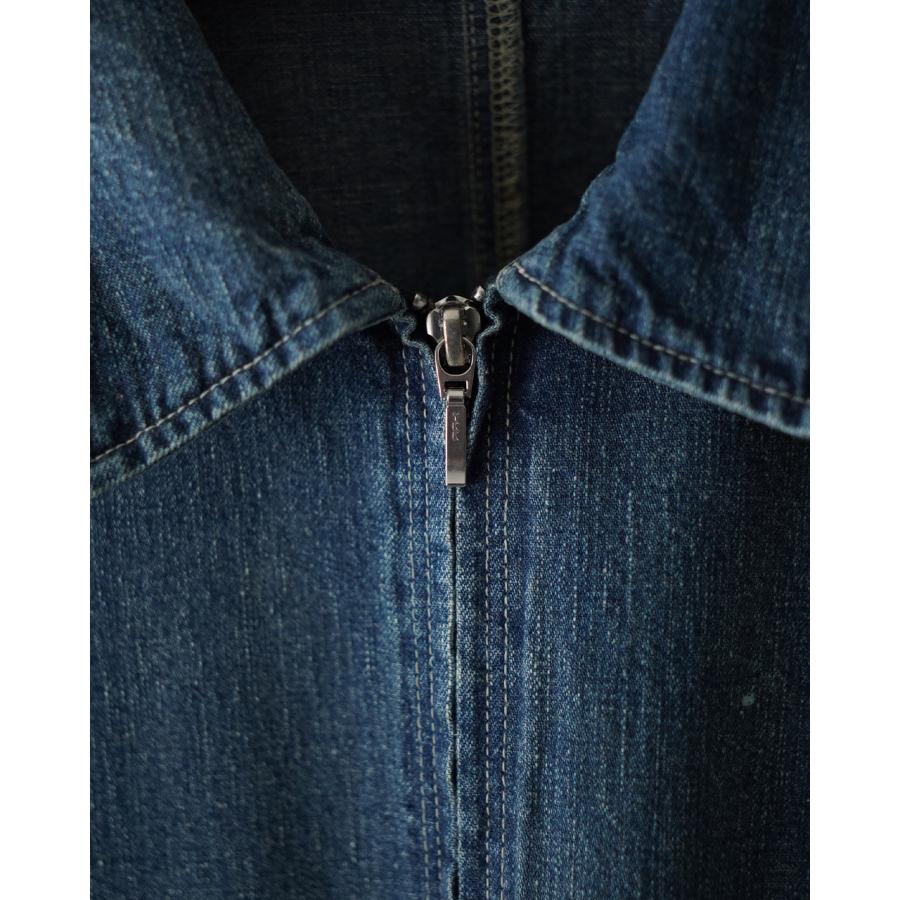 ポータークラシック PORTER CLASSIC ブレックファスト デニム ジップアップジャケット メンズ BREAKFAST DENIM ZIP UP JACKET PC-005-3847の画像