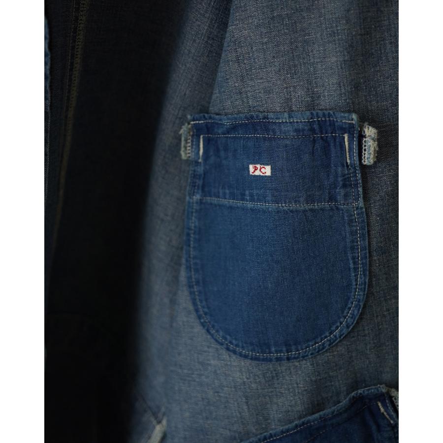 ポータークラシック PORTER CLASSIC ブレックファスト デニム ジップアップジャケット メンズ BREAKFAST DENIM ZIP UP JACKET PC-005-3847の画像