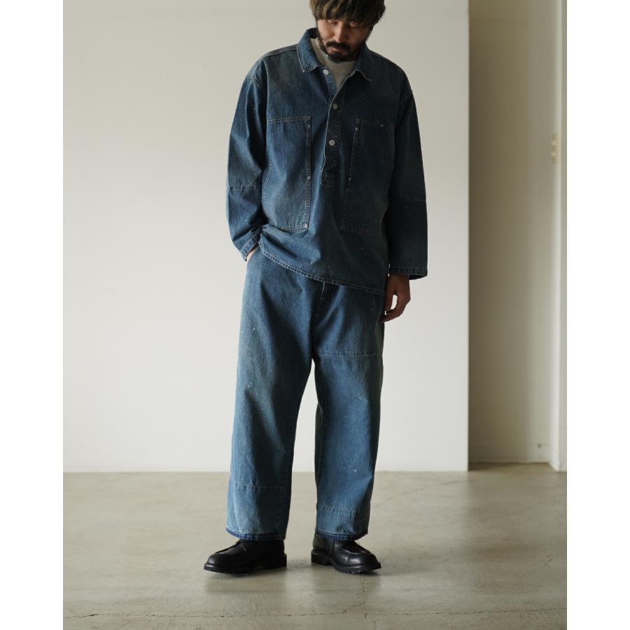 ポータークラシック PORTER CLASSIC ブレックファスト デニム ファティー パンツ メンズ BREAKFAST DENIM FATTY PANTS PC-005-3850 【レビュー企画対象】の画像