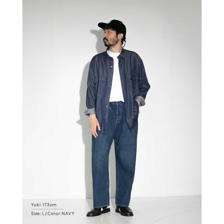 PORTER CLASSIC（ポータークラシック） シャツ 長袖 キュプラ ボタン