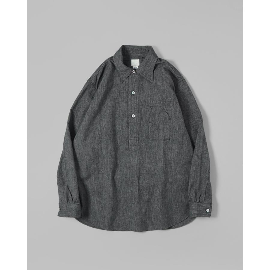 ポストオーバーオールズ　No.1 shirt Band プルオーバー Mサイズ ポストオーバーオールズ No.1 shirt Band プルオーバー Mサイズ