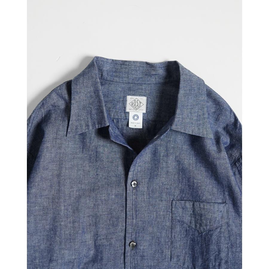 SALE ポストオーバーオールズ POSTOVERALLS デニムシャツ