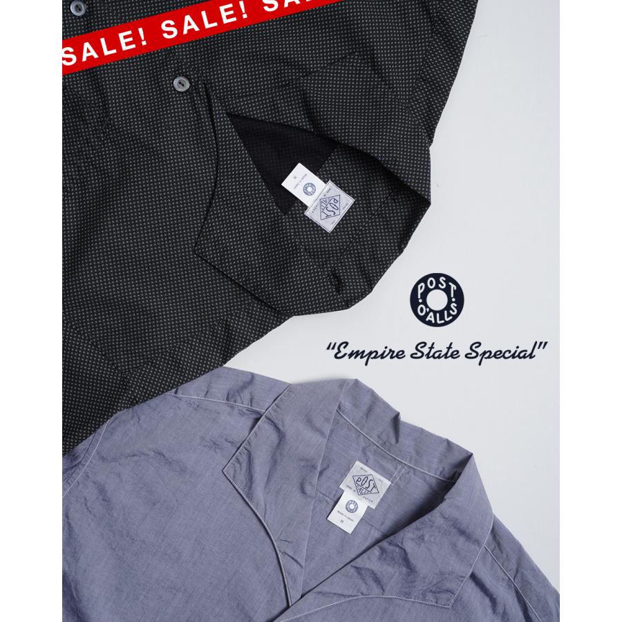 POST OVERALLS / 半袖シャツ/L/コットン/GRN/3222-MP1 ポイント15倍】アウトレット！ポストオーバーオールズ POSTOVERALLS