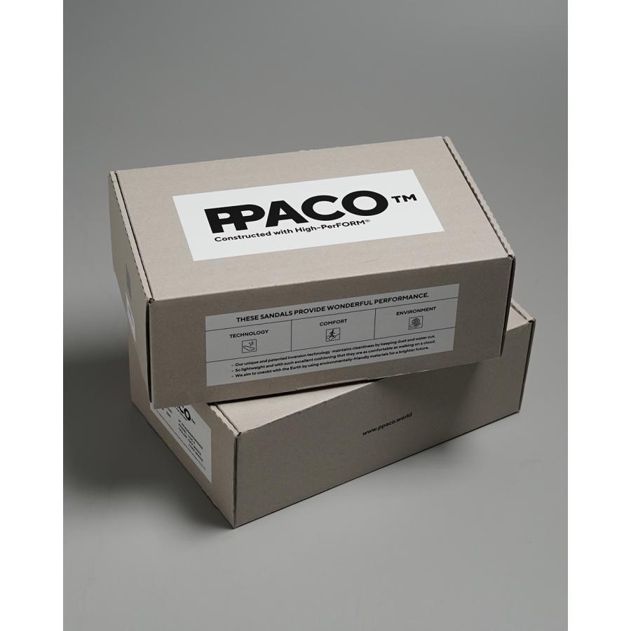 SALE！パコ PPACO LUX-1 スライド サンダル ダークグレー オフホワイト