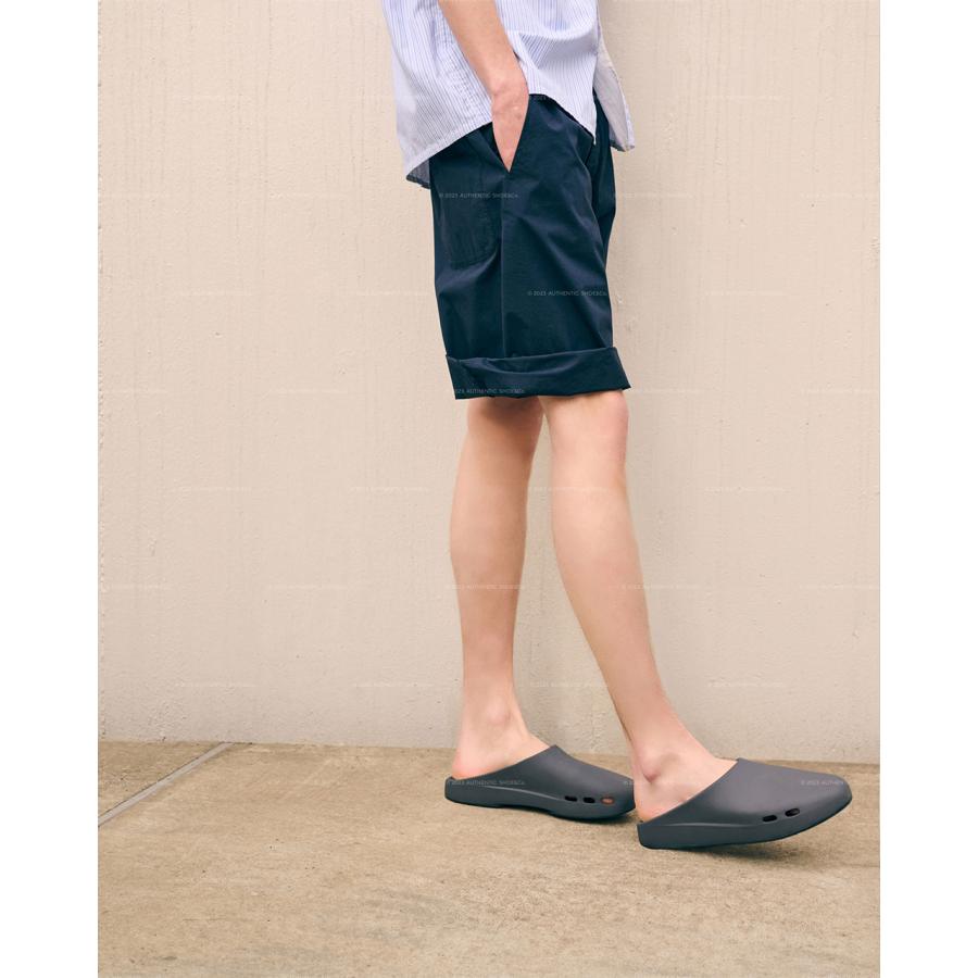 SALE！パコ PPACO LUX-1 スライド サンダル ダークグレー オフホワイト