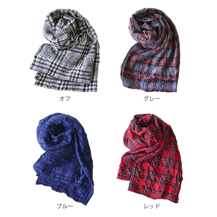 prit（プリット） SALE！プリット ストール ウールコットンチェック