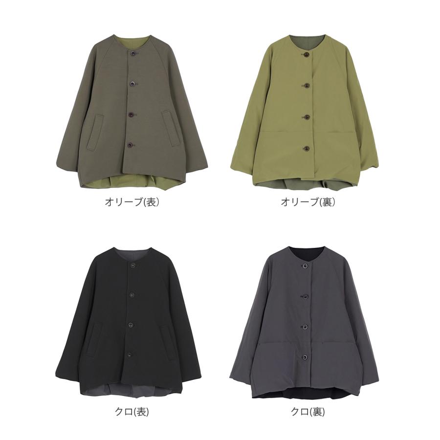 アウトレット！プリット prit アウター リバーシブルノーカラー
