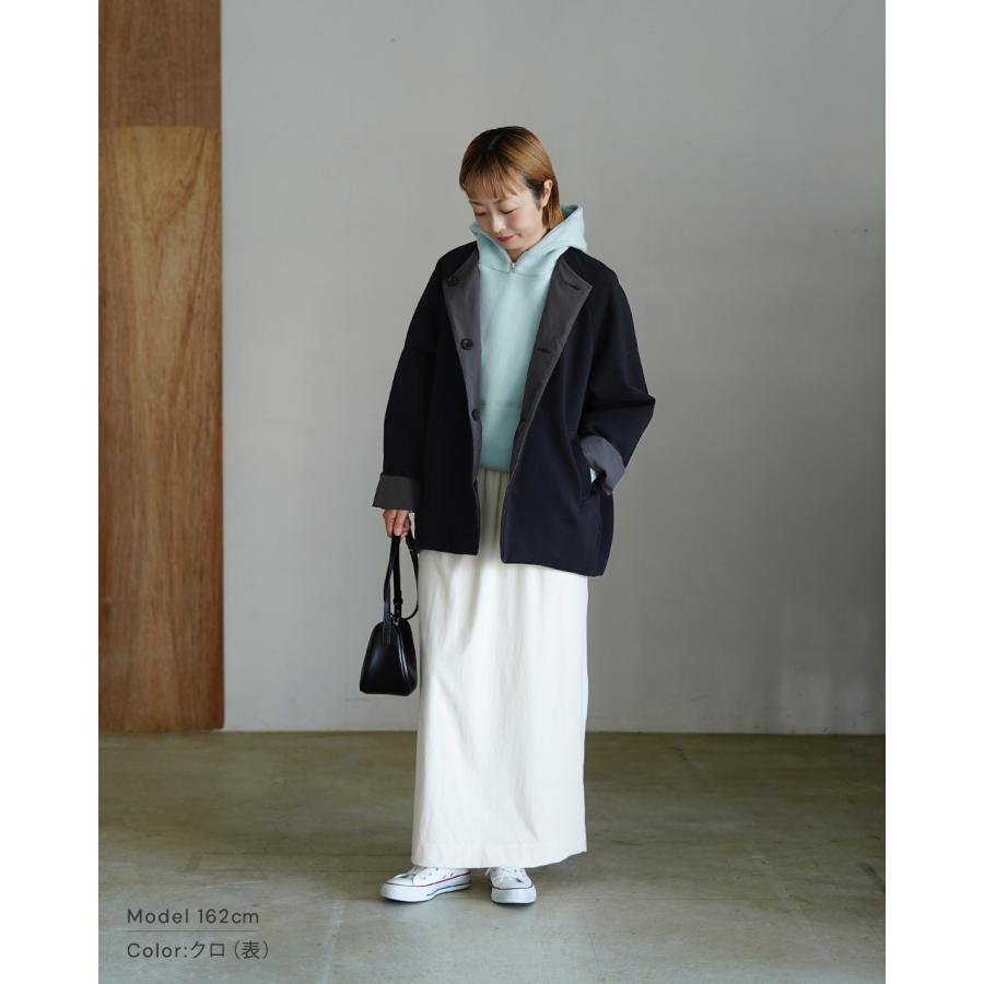 アウトレット！プリット prit アウター リバーシブルノーカラー