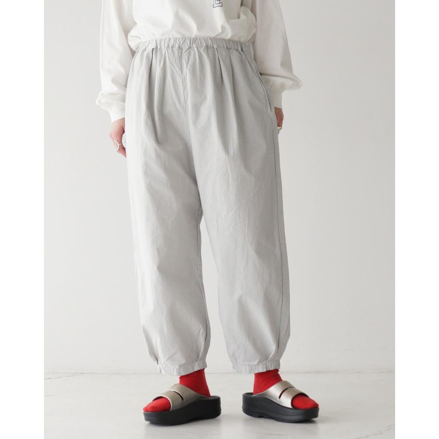 prit プリット　コットン　ベイカースロウパンツ　ホワイト prit（プリット） SALE！プリット ボトムス コットンリネンダンプ 裾
