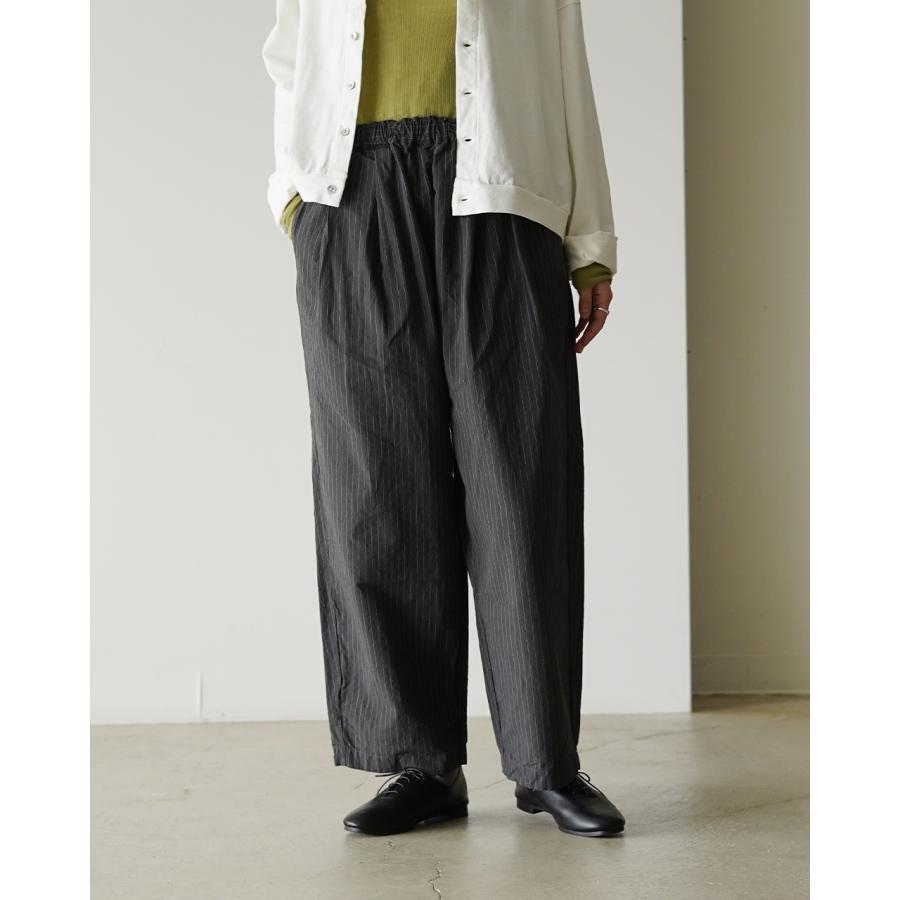 新品　prit　カジュアルパンツ prit（プリット） パンツ コットンリネンウェザー近江加工 タック