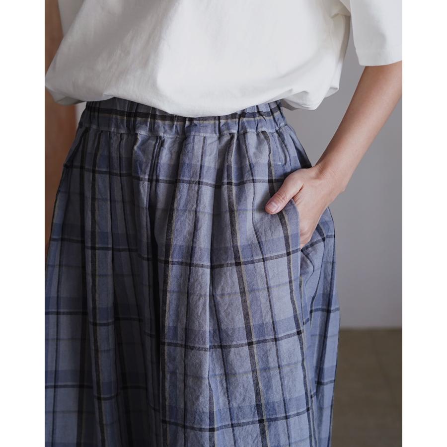 prit（プリット） prit 16/1 リネンコットン チェック タックス