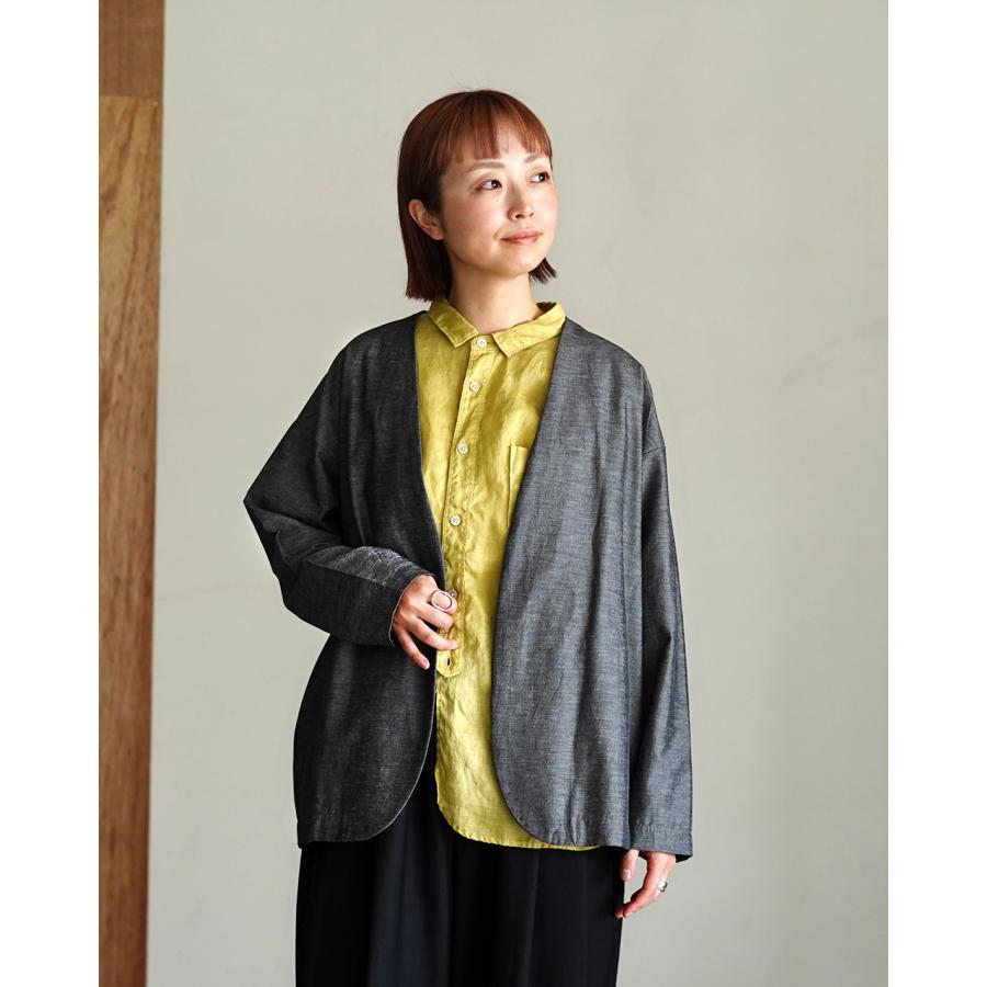 prit（プリット） 綿麻ストレッチ トッパージャケット レディース