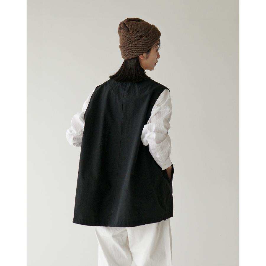 プリット prit ジップベスト ピーチ起毛 レディース 撥水 クローカ prit SALE！プリット ノーカラー ベスト レディース コットン