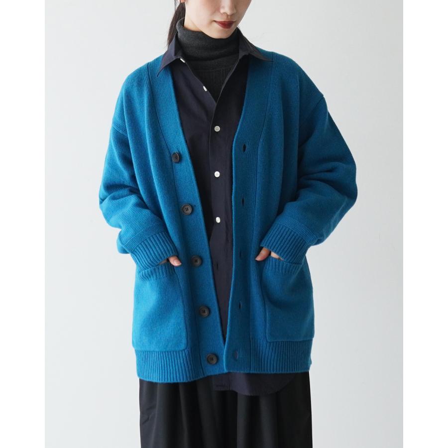 pritシェットランドウール5G天竺編み 2wayプルオーバーニット