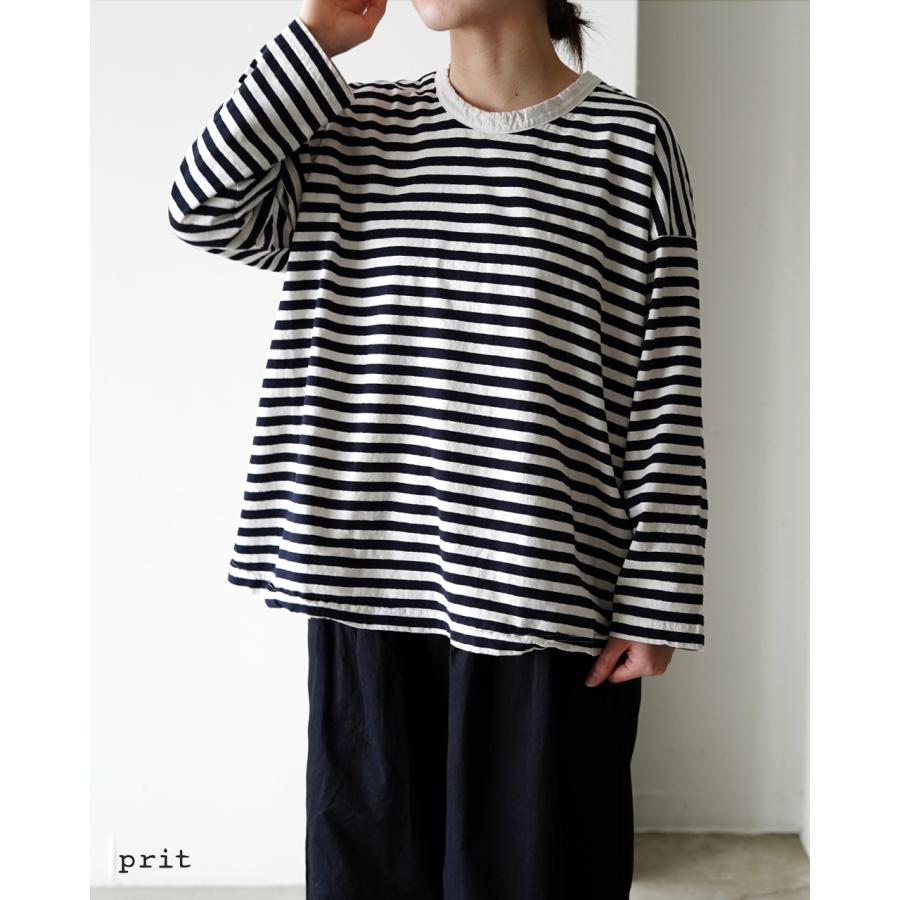 prit（プリット） 期間限定P10倍 prit 30/1 リサイクルムラ糸天竺