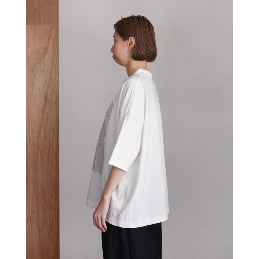 prit（プリット） prit Tシャツ 17/1空紡天竺x40 1リネン箔プリント5分