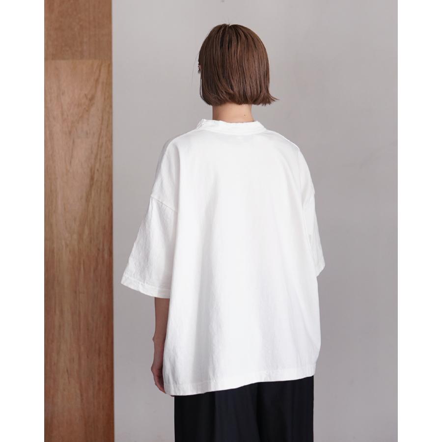 prit（プリット） prit Tシャツ 17/1空紡天竺x40 1リネン箔プリント5分