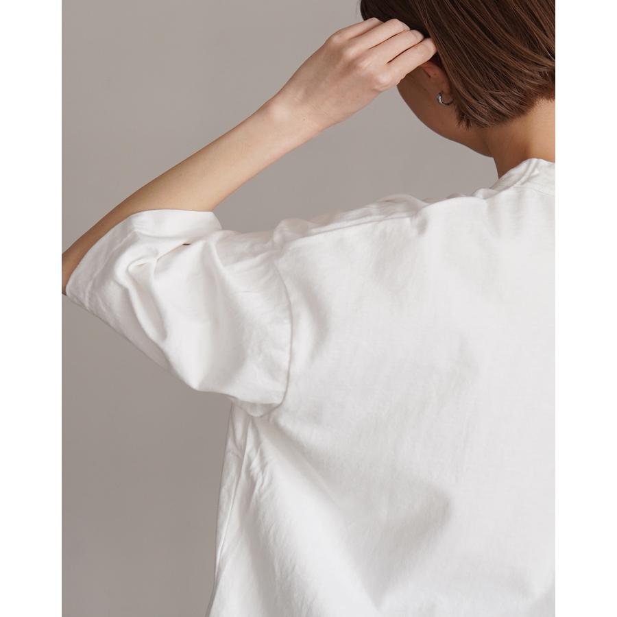 prit（プリット） prit Tシャツ 17/1空紡天竺x40 1リネン箔プリント5分