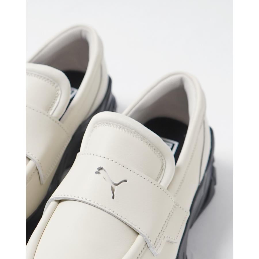 PUMA LOAFYR WNS ローファー 厚底クリーム色ローファー PUMA LOAFYR WNS ALPINE SNOW-PUMA BLACK （プーマ ローファー