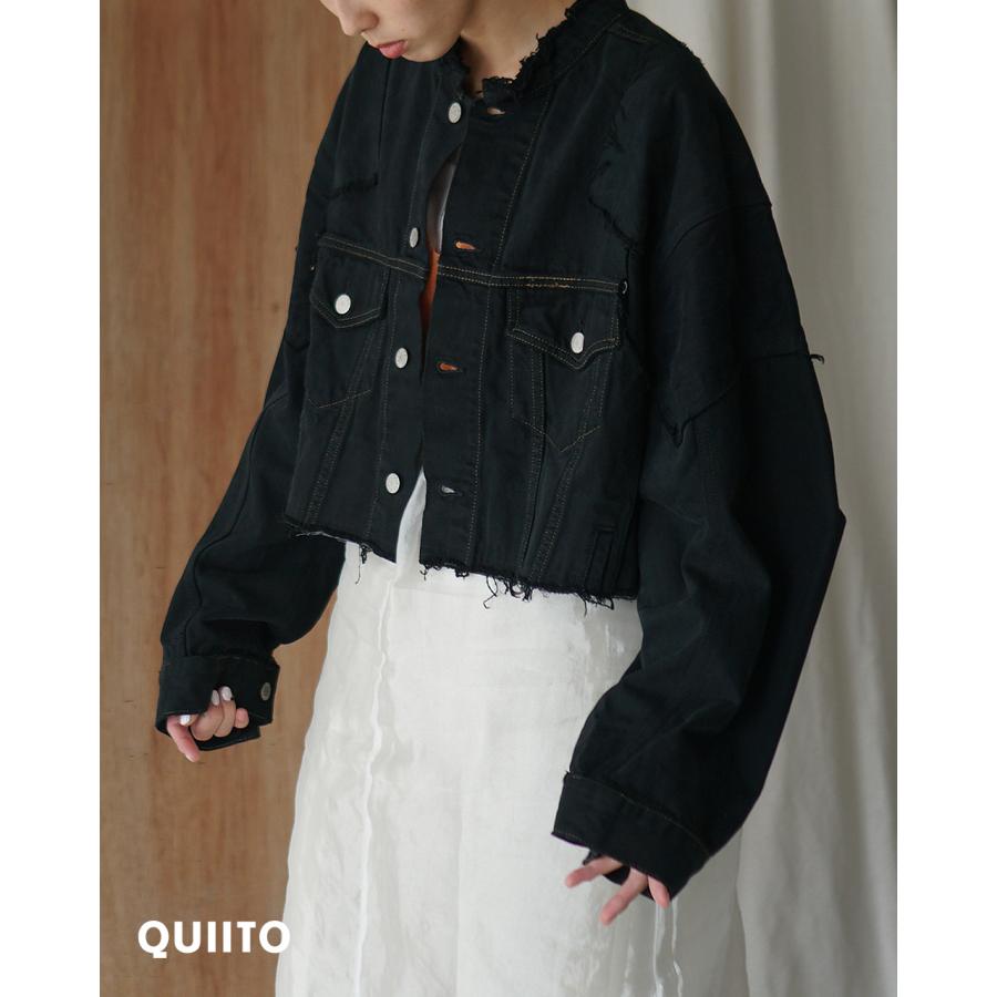 SALE！キイト QUIITO PT デニムショートジャケット DENIM SHORT JK BK