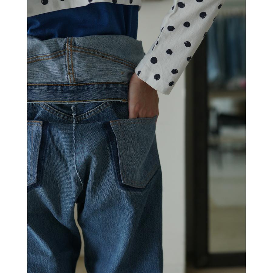 キイト QUIITO ダブルウエスト デニムパンツ レディース W WAIST