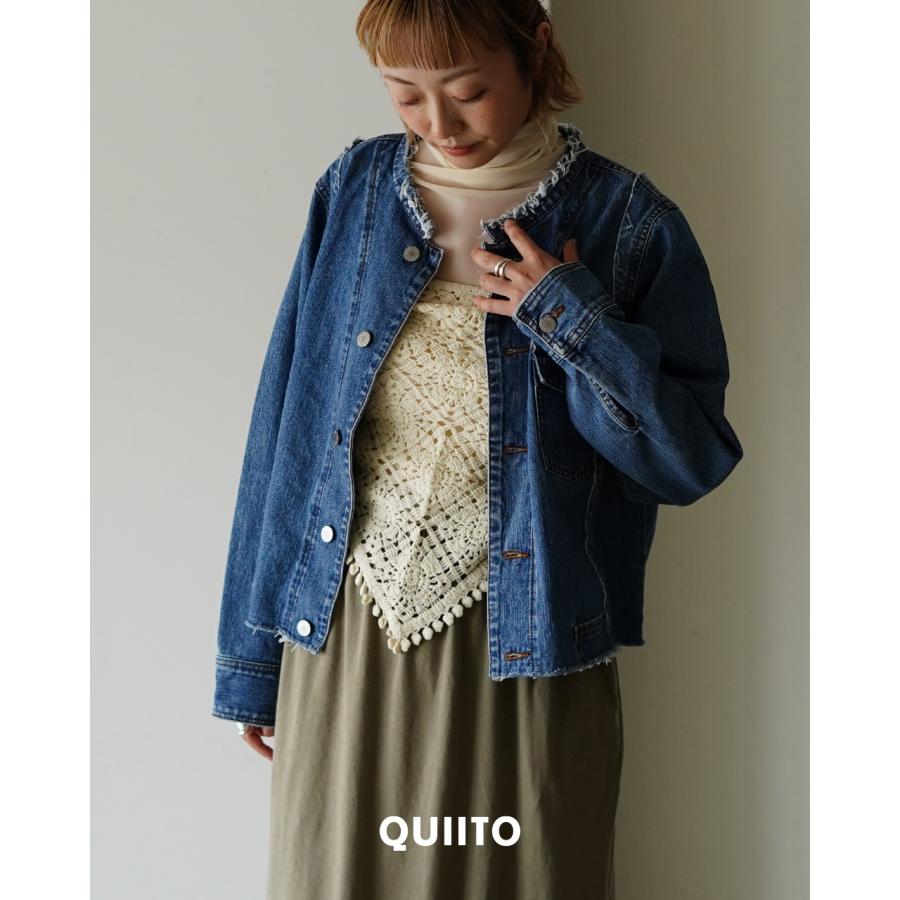 期間限定P10倍 キイト QUIITO デニムジャケット ラインデニム