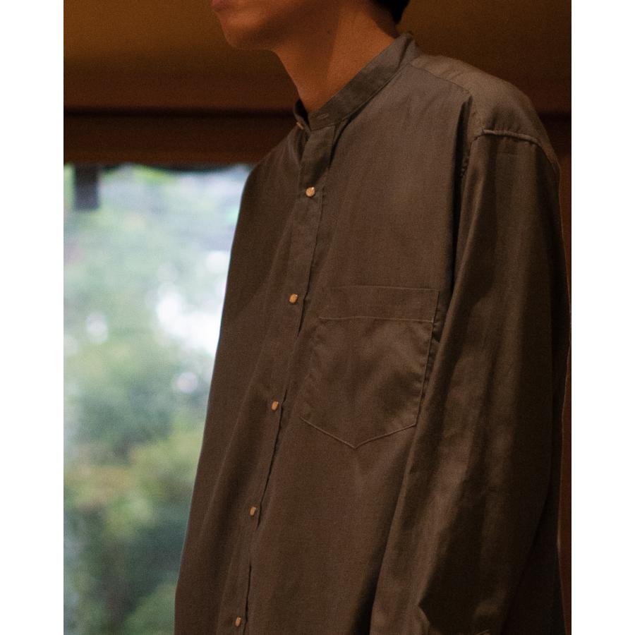 rainmaker 22aw バンドカラーシャツ　ASH SALE！レインメーカー RAINMAKER バンドカラーシャツ BAND COLLAR