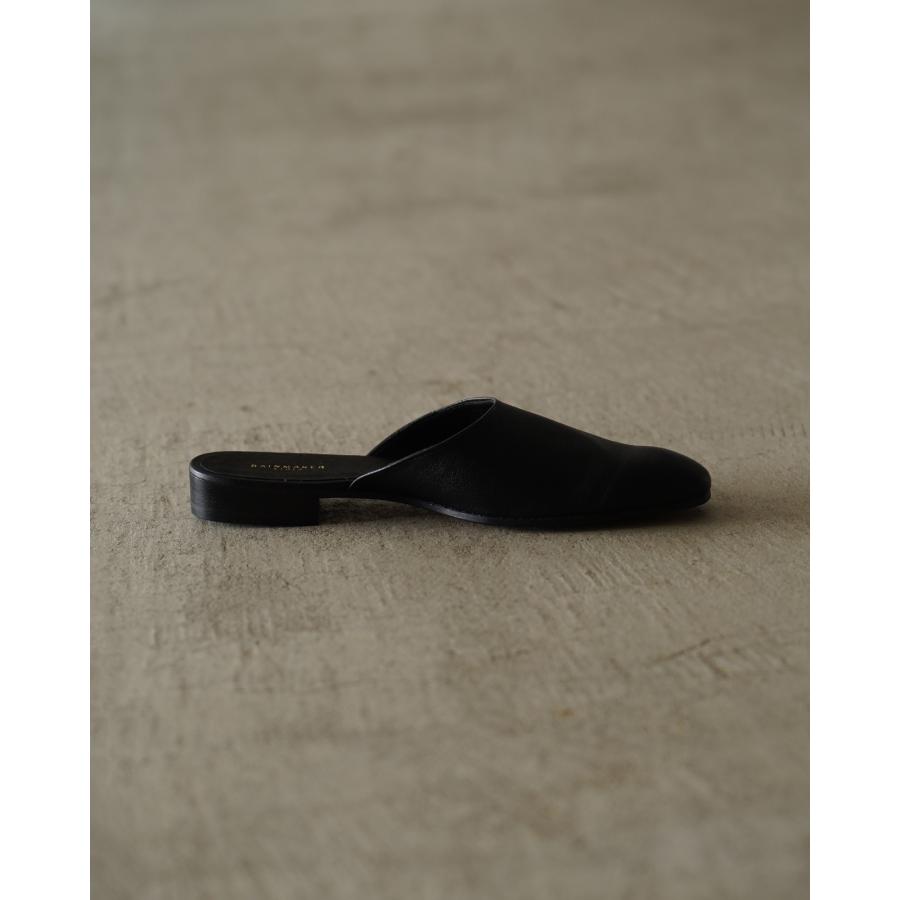 AQUAZZURA ブラックレザー ミュール AQUAZZURA ブラックレザー ミュール