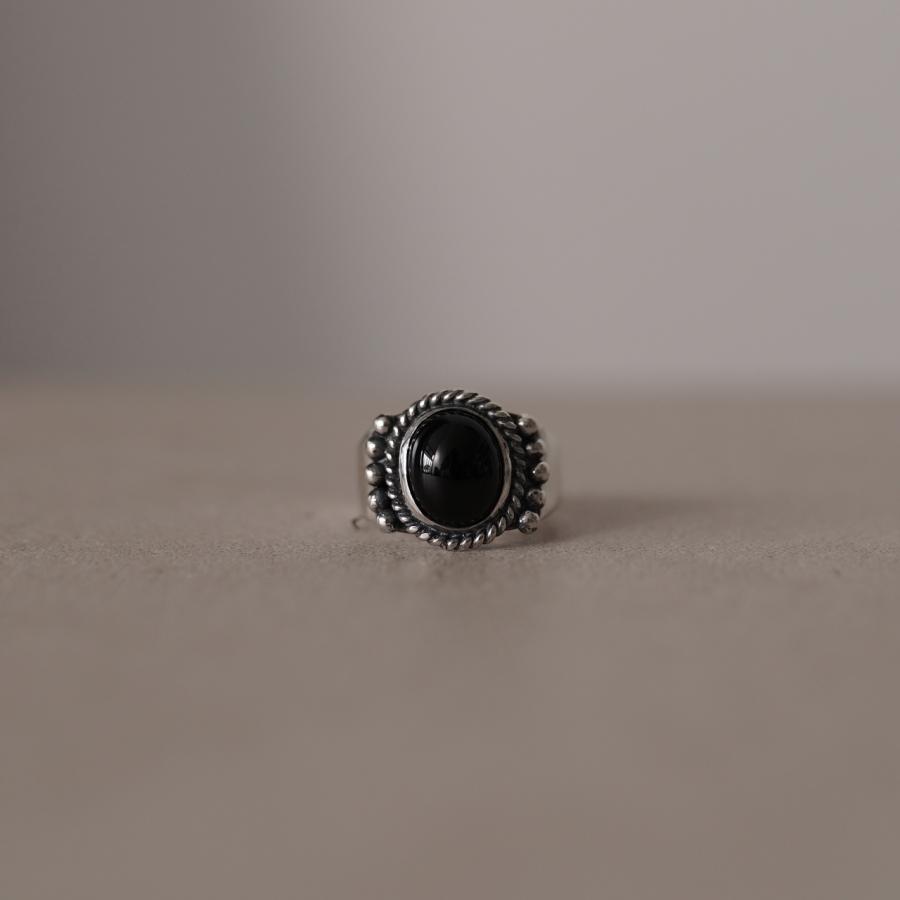 ルフェール ReFaire テン ポインテッド オニキス リング Ten Pointed Onyx Ring 黒瑪瑙 925 シルバー リング 指輪 2023春夏 RC-RG008｜crouka｜02