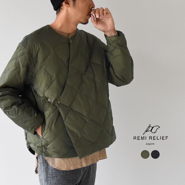 レミレリーフ Remi Relief ロングスリーブ インナーダウン ジャケット クルーネック 軽量 メンズ アウター Rn 送料無料 Remir Rn Crouka Yahoo 店 通販 Yahoo ショッピング