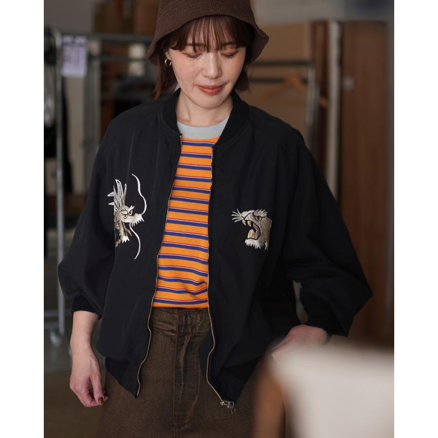 レミレリーフボンバージャケット 虎刺繍 REMI RELIEF（レミ レリーフ） レミ レリーフ RN30389009 スカジャン