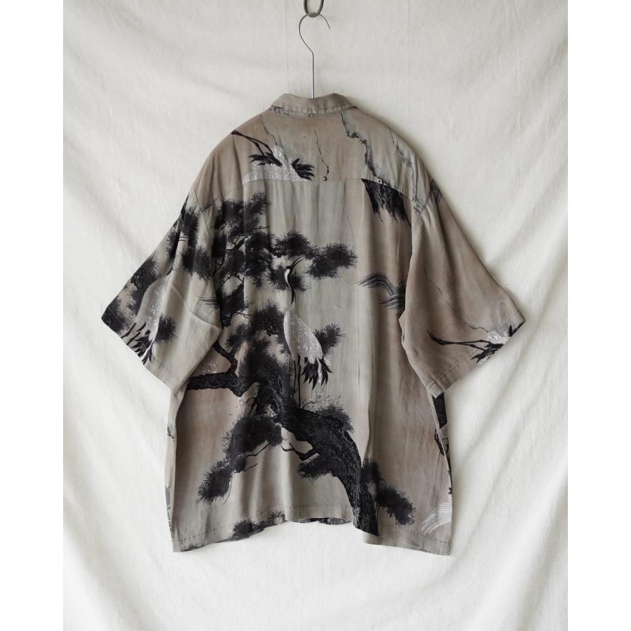 レミレリーフ REMI RELIEF シャツ 鶴柄アロハシャツ メンズ RN30389013 mcpn10の画像
