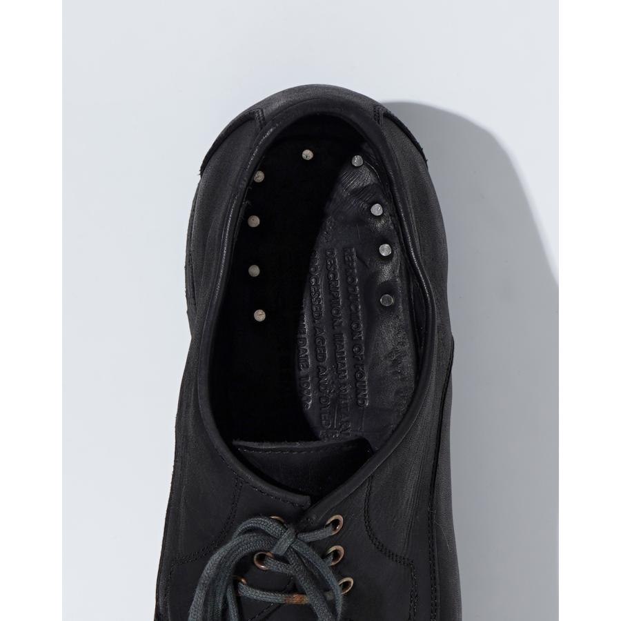 美品　リプロダクション オブ ファウンド　レザー　デッキシューズ　ラバーソール REPRODUCTION OF FOUND リプロダクションオブファウンド BRITISH